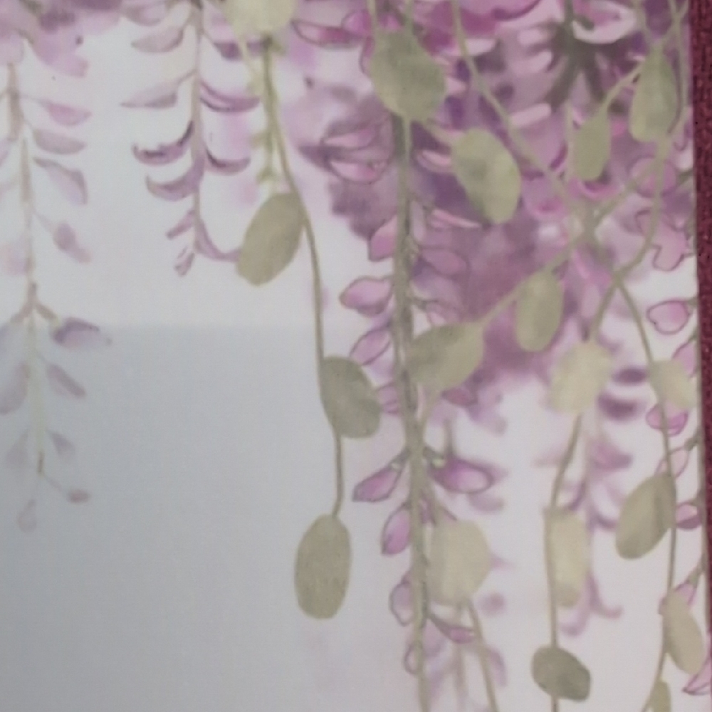 Floral Home Accent with Purple and Green Design